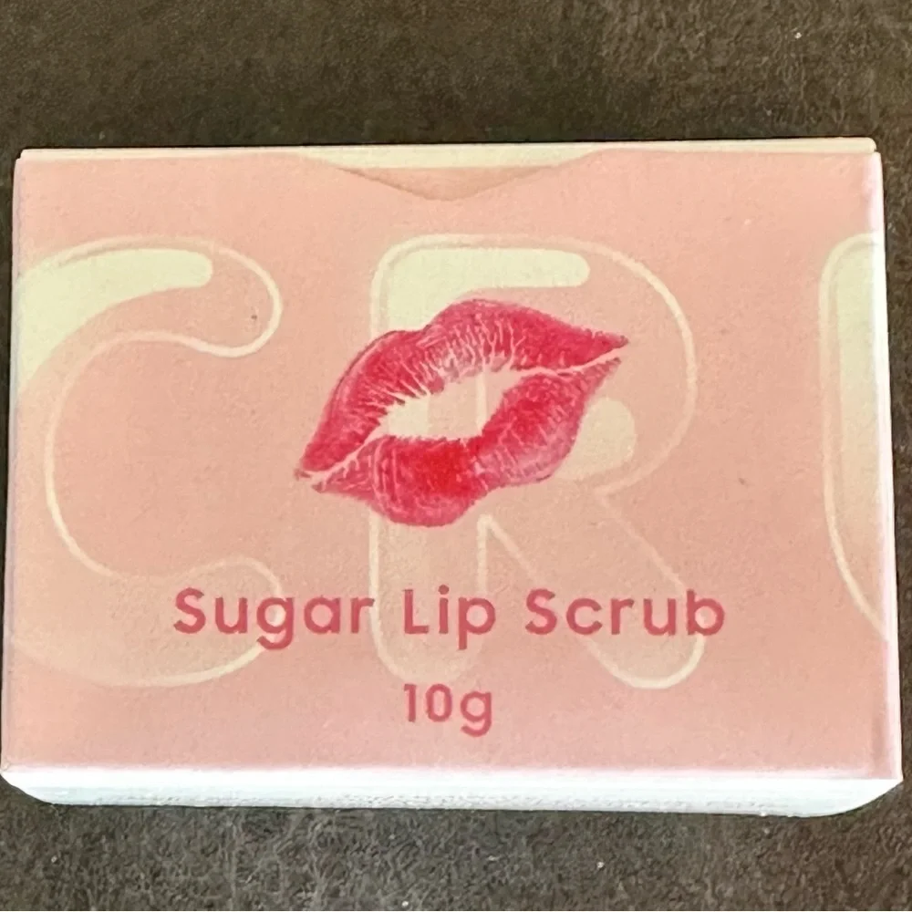 Natural Vegan Moisturizing Sugar Strawberry Lip Scrub 10g New in Box